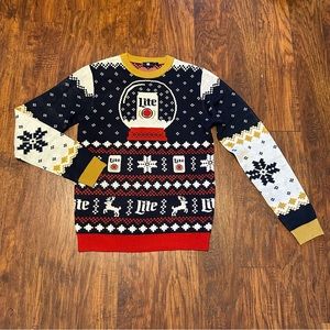 Miller Lite Ugly Christmas Sweater S